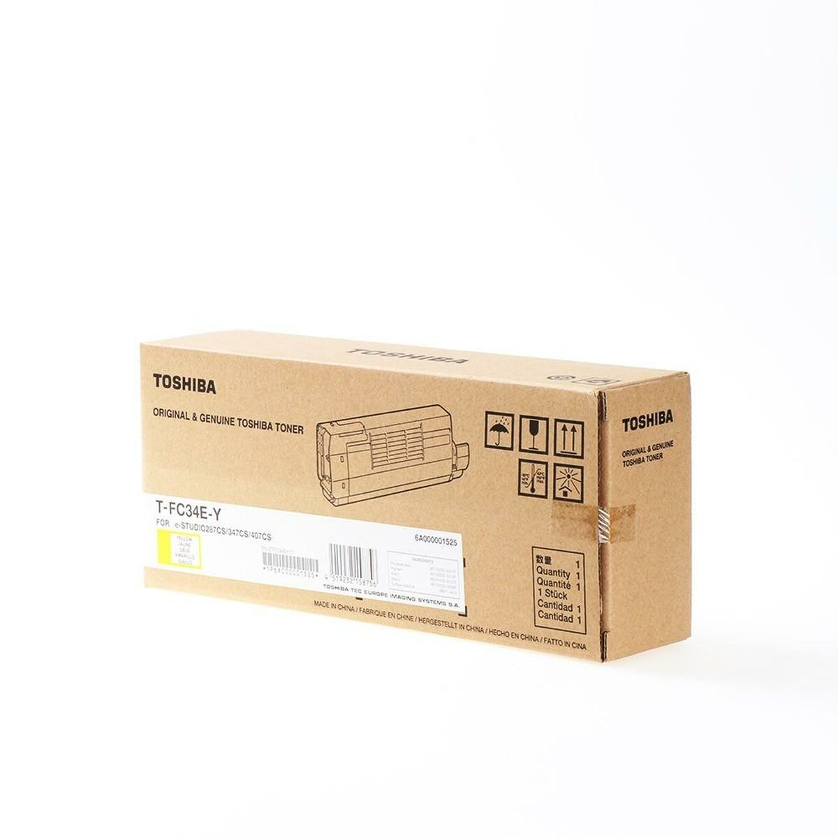 Picture of Original Toner Toshiba T-FC34EY Yellow White