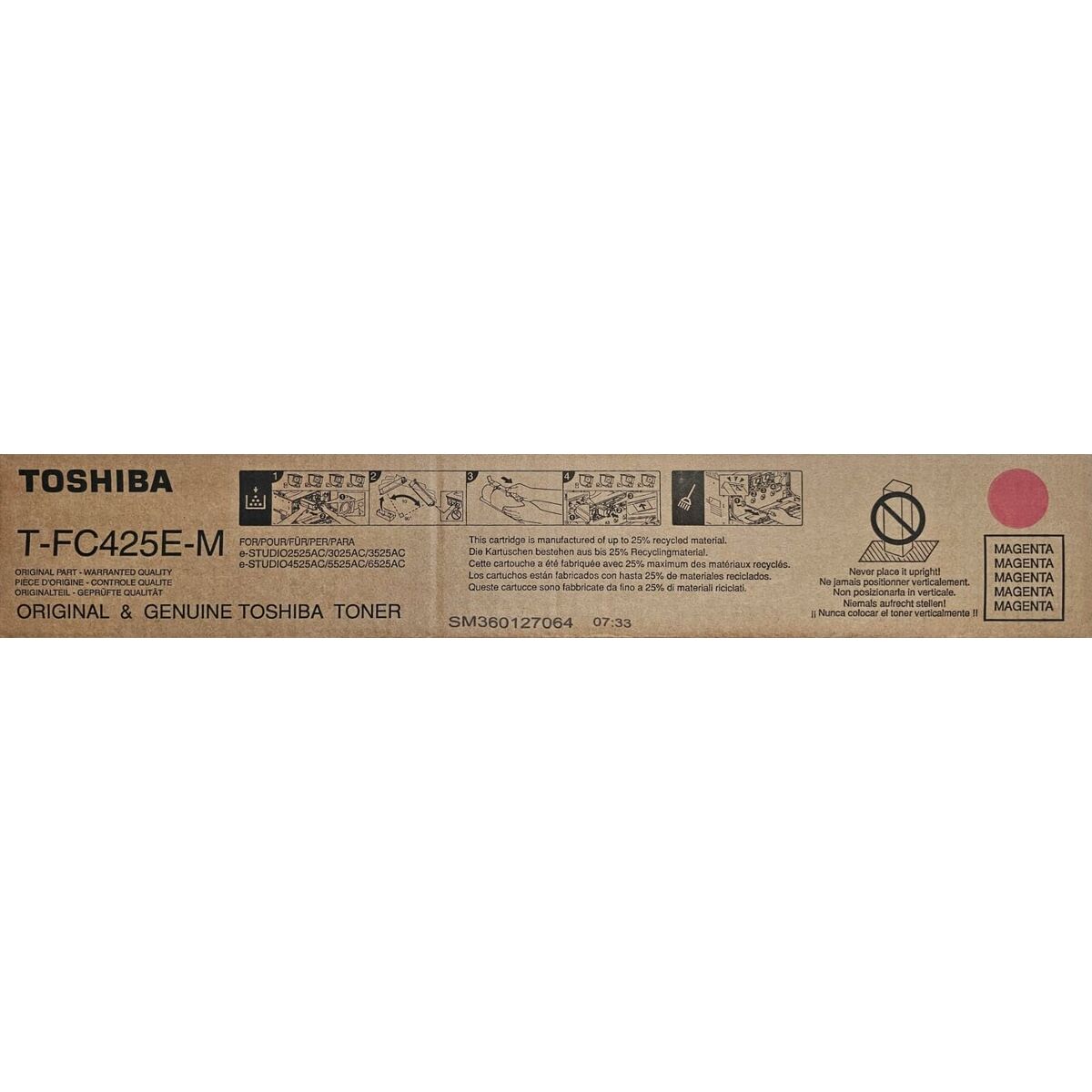Picture of Original Toner Toshiba T-FC425EM e-STUDIO6525AC Series Magenta