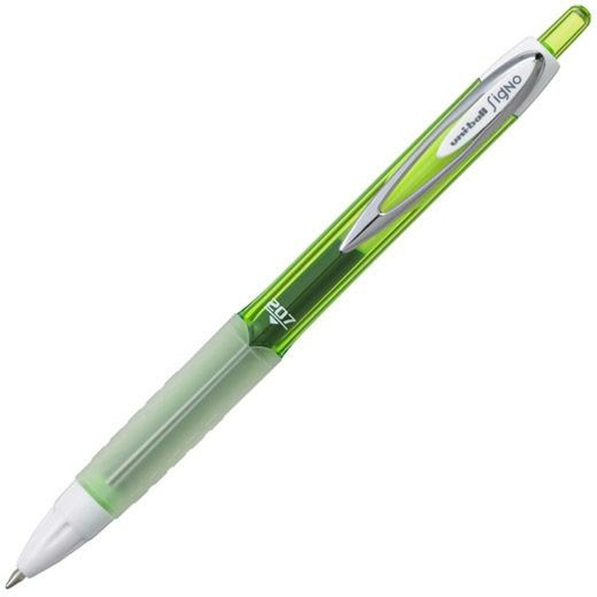 stylo à encre liquide Uni-Ball Signo Métal Vert 0,4 mm (12 Unités)