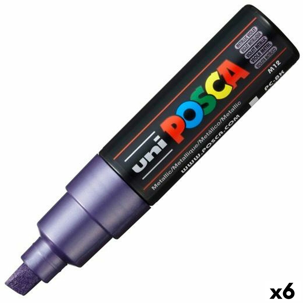 Μαρκαδόρος POSCA PC-8K Βιολετί (x6)