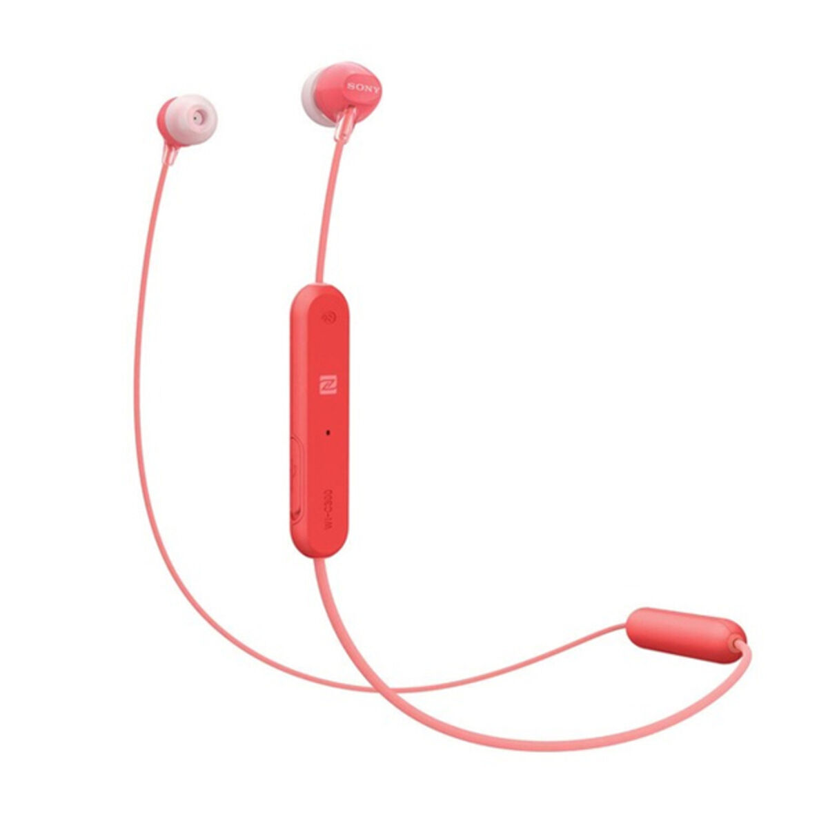 Bluetooth Headphones Sony WI-C300 USB Red