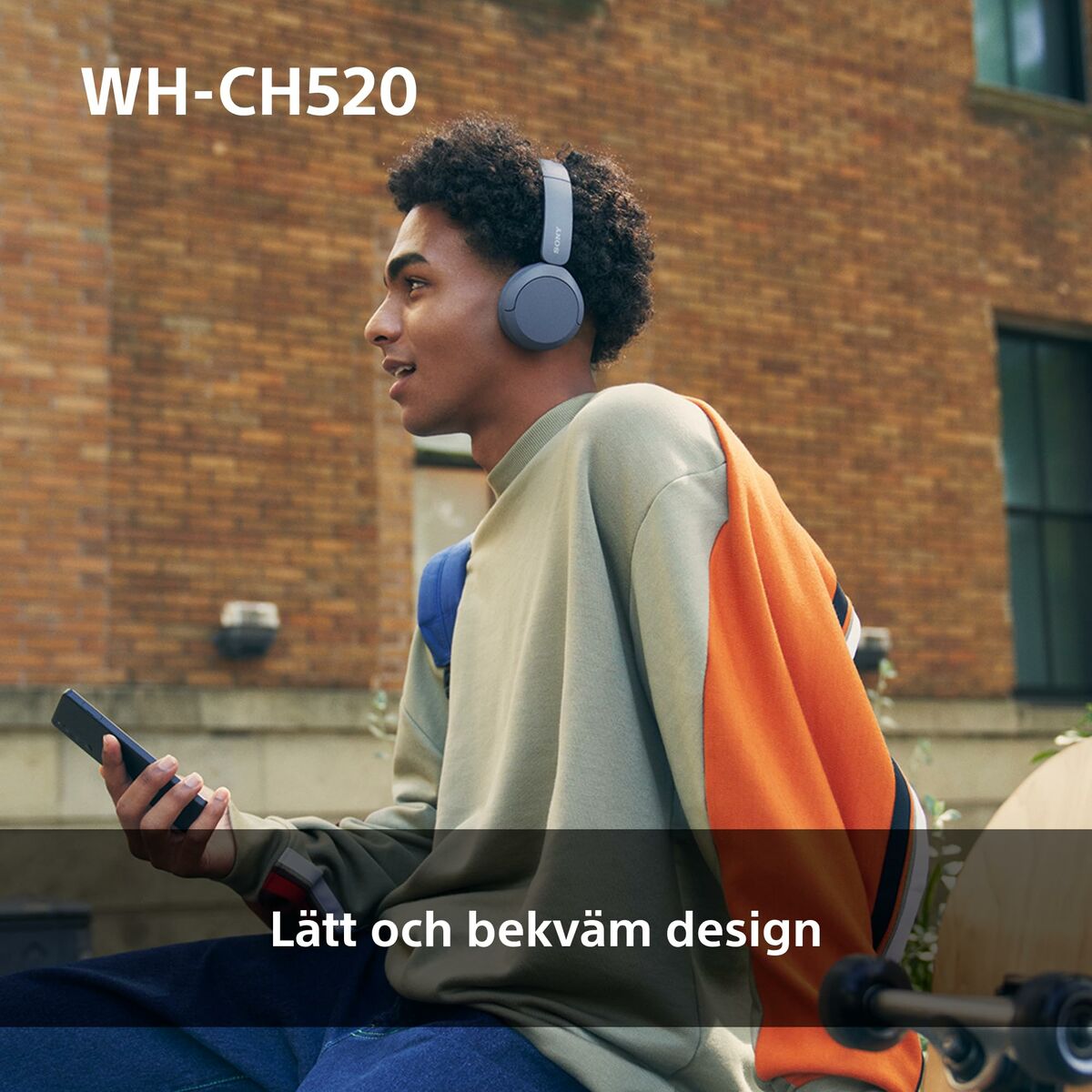 Picture of Headphones with Headband Sony WHCH520Y * Yellow