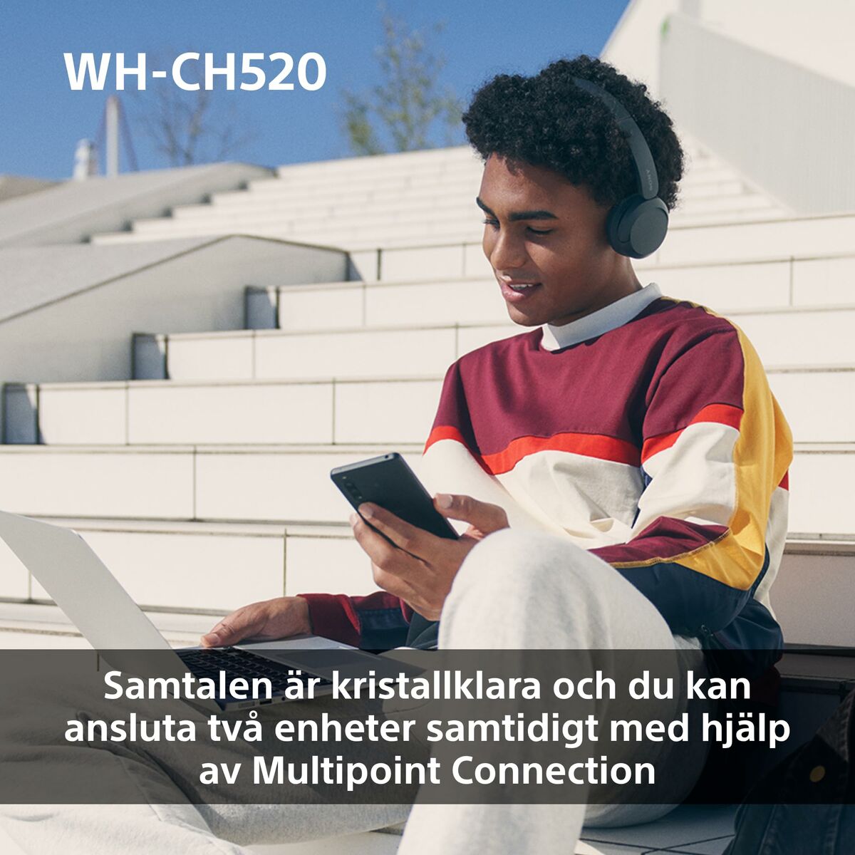 Headphones with Headband Sony WHCH520Y      * Yellow