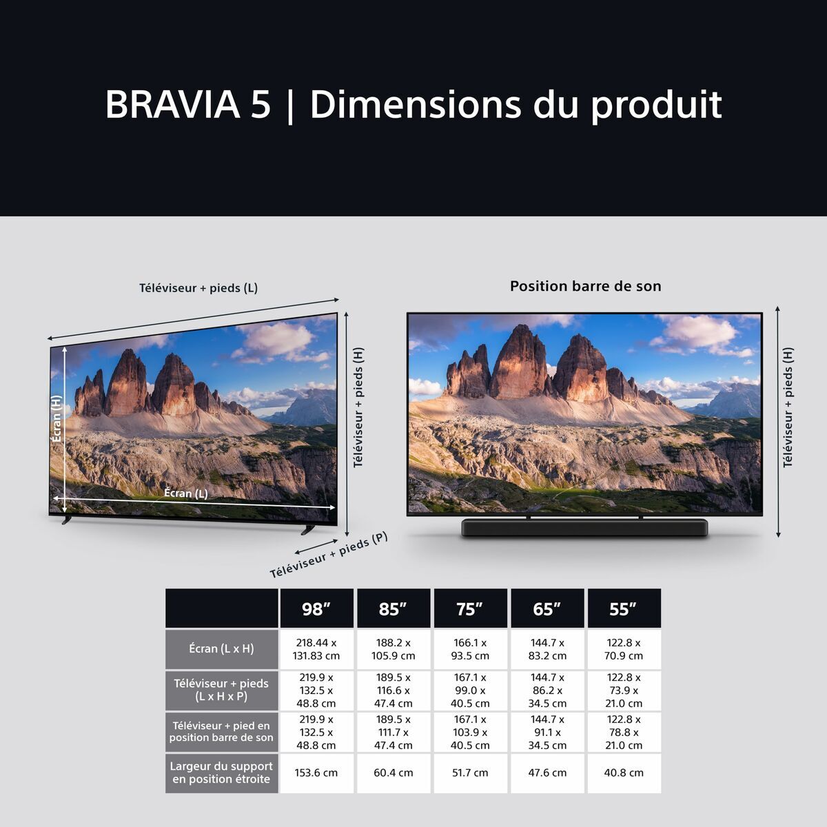 Smart TV Sony K75XR55BP 4K Ultra HD 75" LED HDR Dolby Vision QD Mini LED
