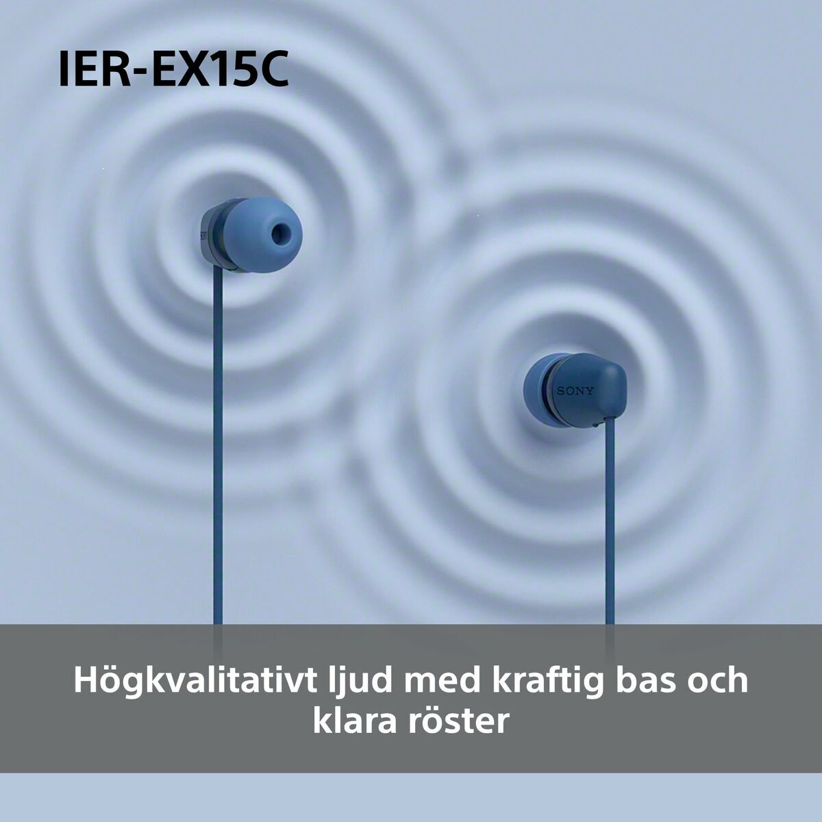 Picture of Headphones Sony IEREX15CB Black