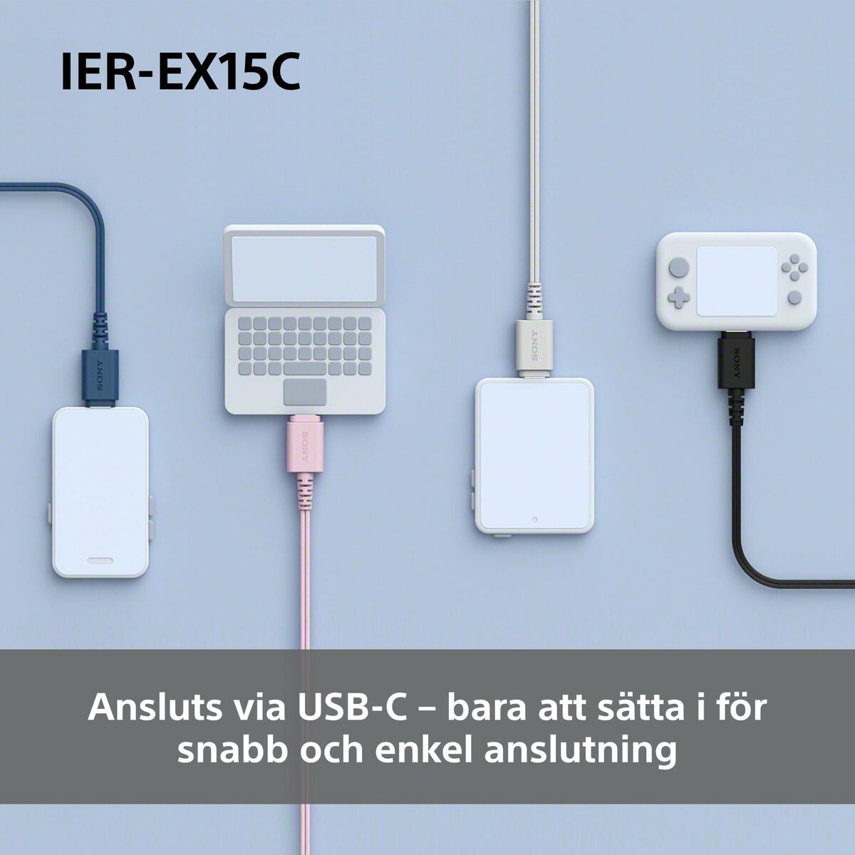 Picture of Headphones Sony IEREX15CL