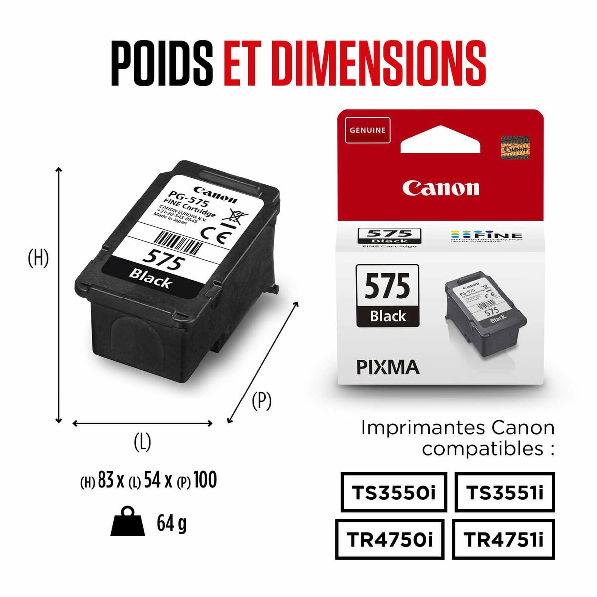 Picture of Original Ink Cartridge Canon Black