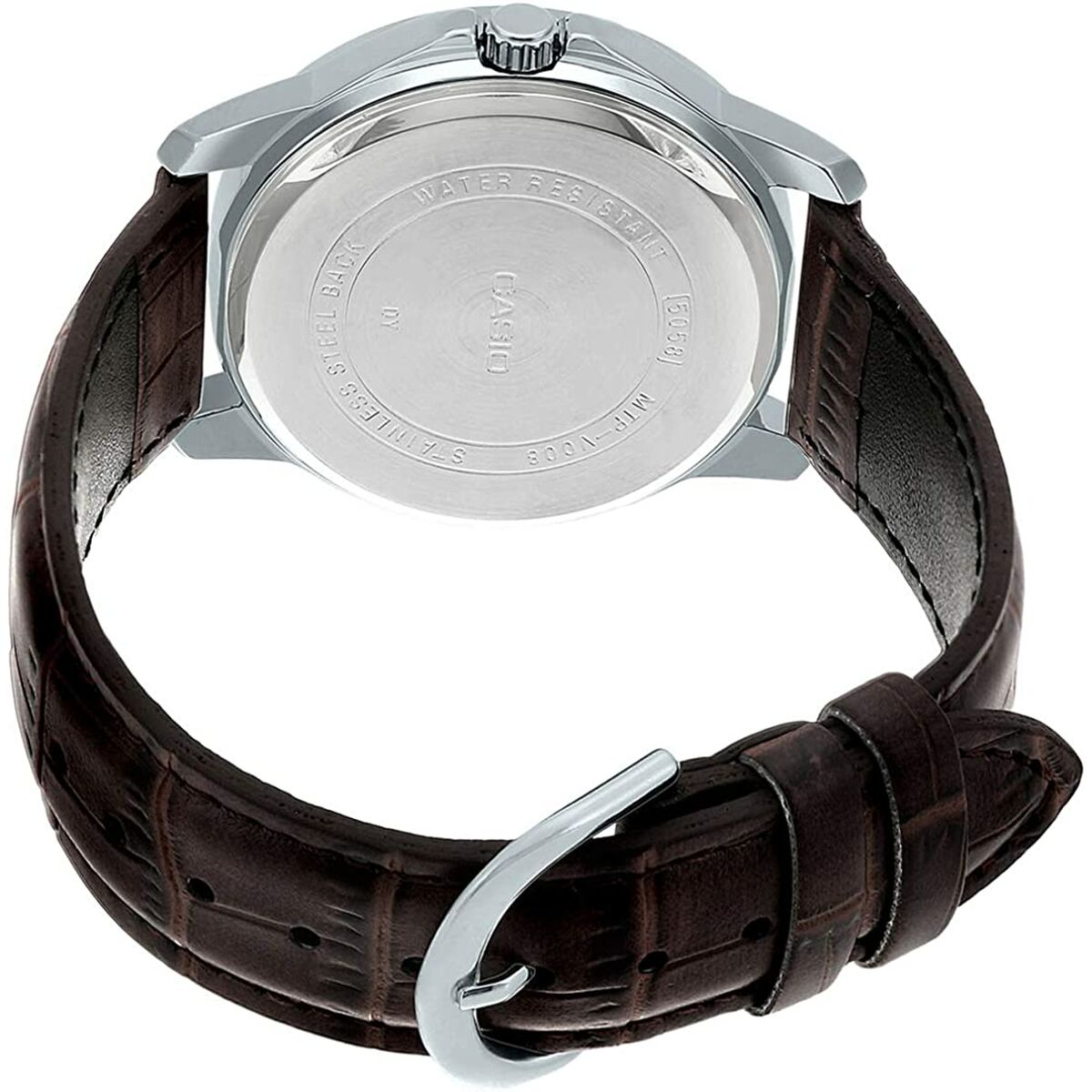 Zegarek Męski Casio MULTIFUNCTION SILVER, LEATHER (Ø 41,5 mm)
