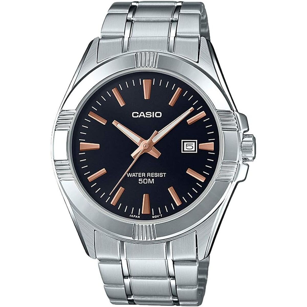 Ανδρικά Ρολόγια Casio COLLECTION Μαύρο Ασημί (Ø 43,5 mm)