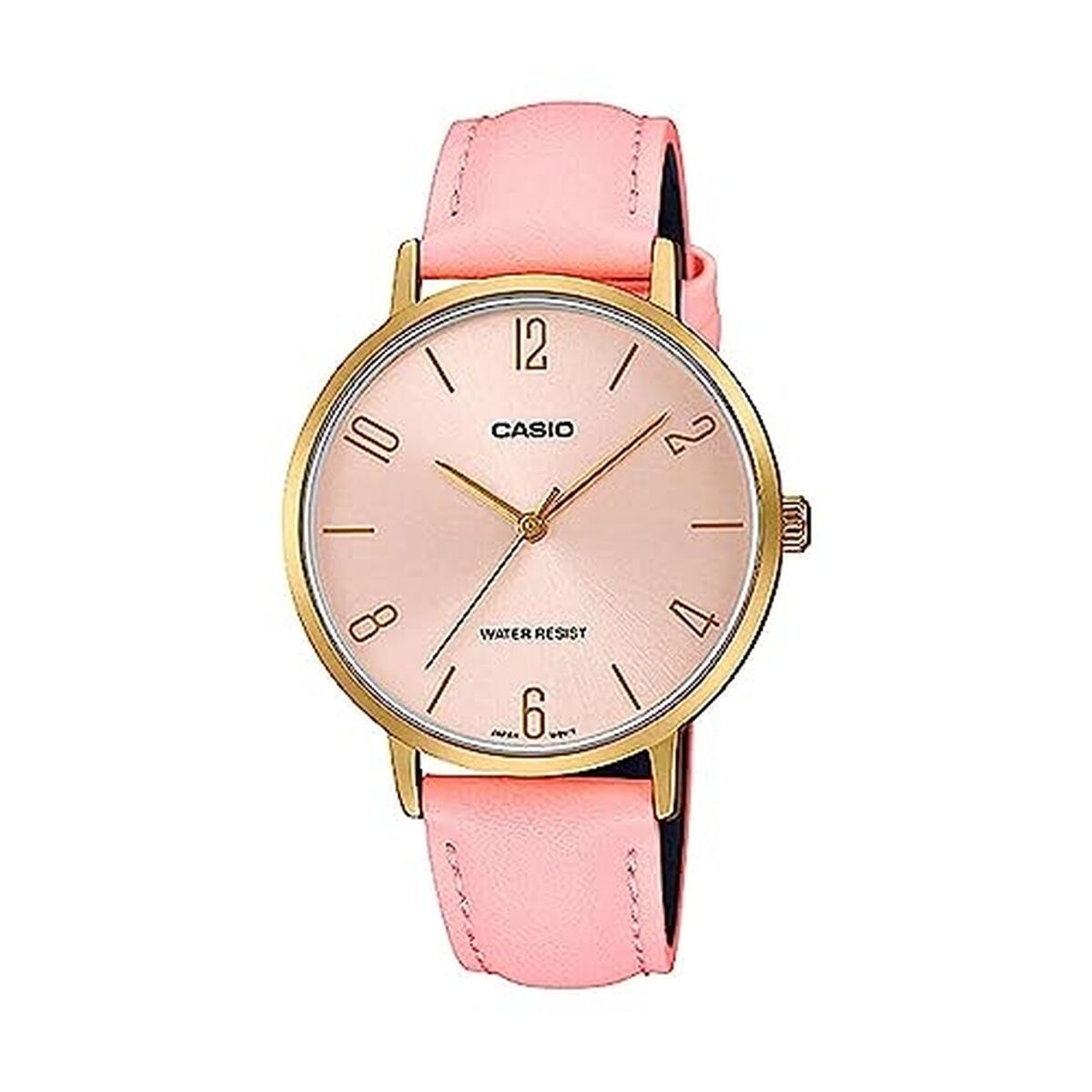 Horloge Dames Casio MINIMAL GOLD, LEATHER - PINK (Ø 34 mm)