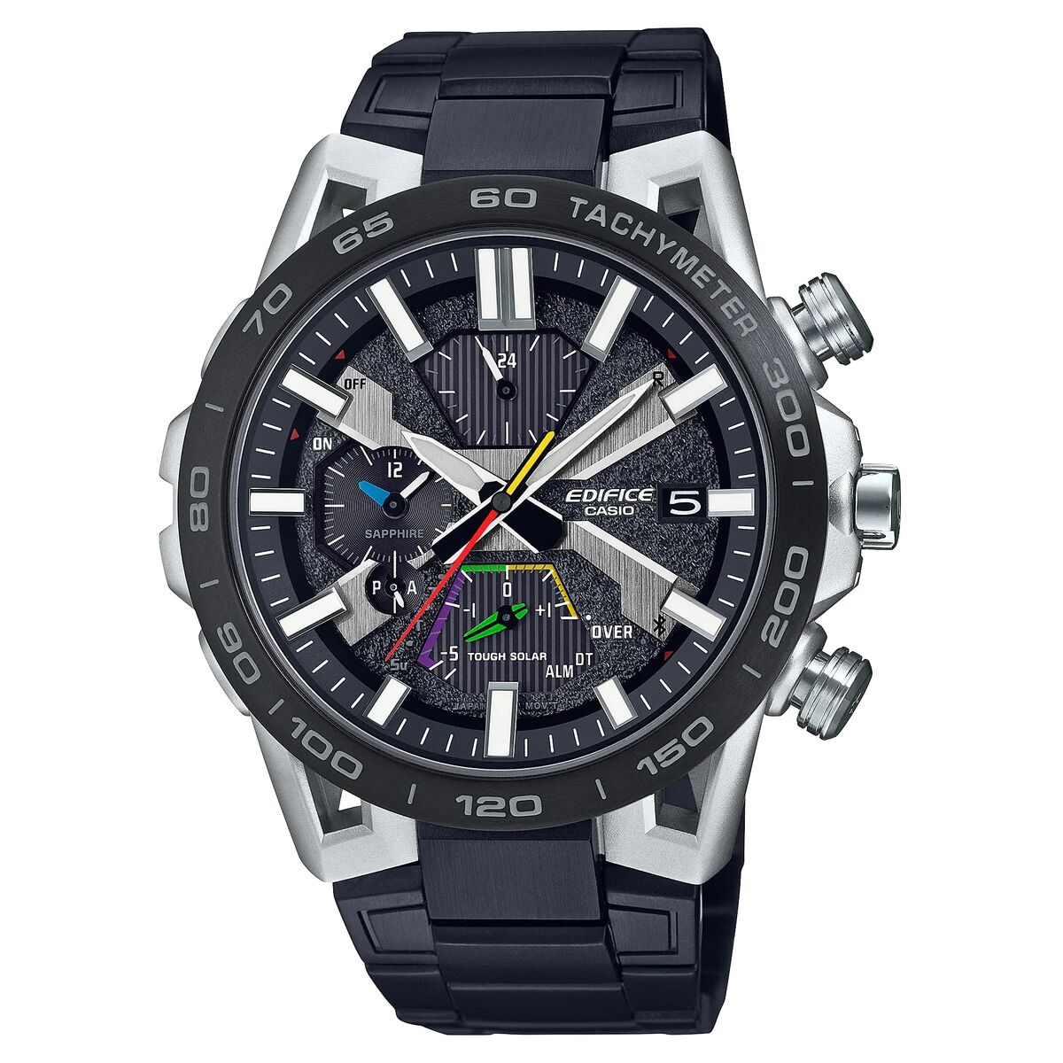 Si vous aimez suivre les dernières tendances en matière de mode et accessoires, achetez Montre Homme Casio Noir au meilleur prix. Matériau du boîtier de la montre: Acier inoxydableType de mouvement: SolaireInclut: Le coffret de la marque est inclusVerre: SaphirImperméabilité: 10 atmType de fermeture: PapillonDiamètre du boîtier de la montre: Ø 55,6 mmGenre: HommeMatériau du bracelet: Acier inoxydableCouleur du bracelet: NoirCouleur du boîtier de l'horloge: NoirCouleur du cadran: NoirLiens supplémentaires: NonType de montre: Montre-braceletdiamètre approx.: 43 mm