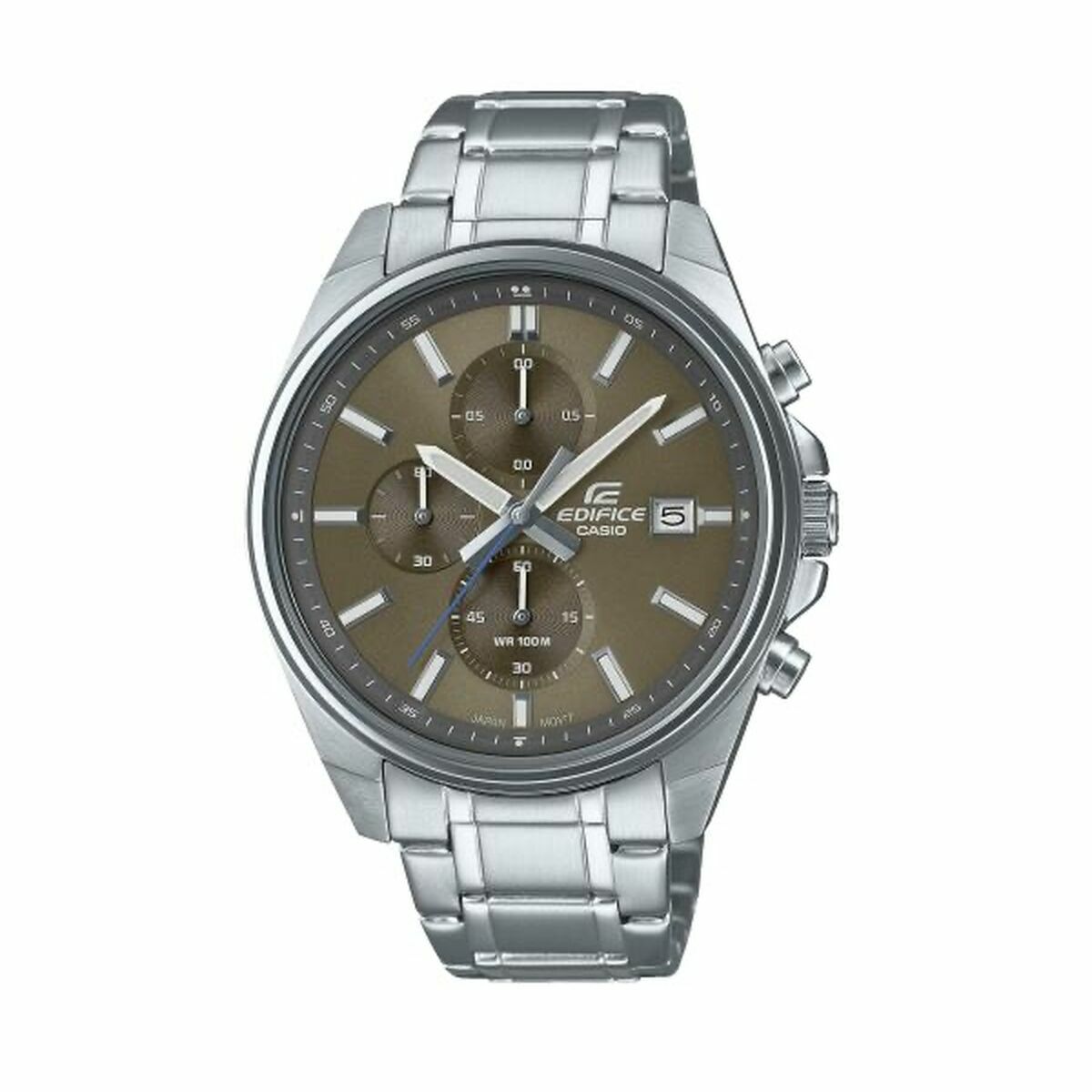Ανδρικά Ρολόγια Casio Καφέ Ασημί
