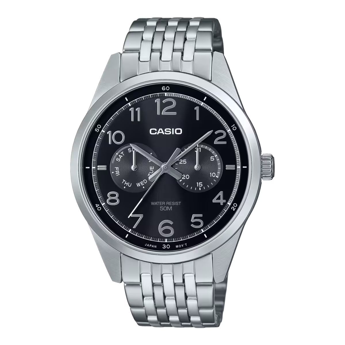 Horloge Heren Casio MTP-E340D-1AVDF Zilverkleurig (Ø 42 mm)