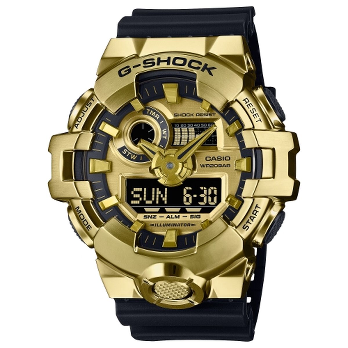 Ανδρικά Ρολόγια Casio G-Shock GM-700G-9AER Μαύρο Χρυσό