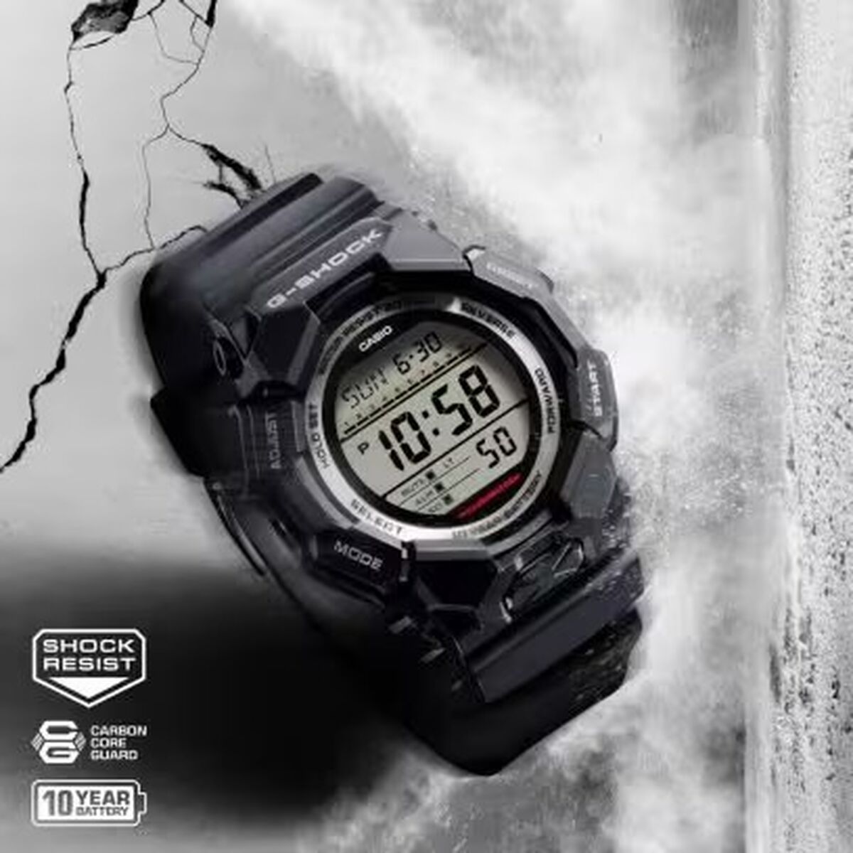 Image secondaire de Montre Homme Casio G-Shock GRAND DIGIT Noir (Ø 52 mm)