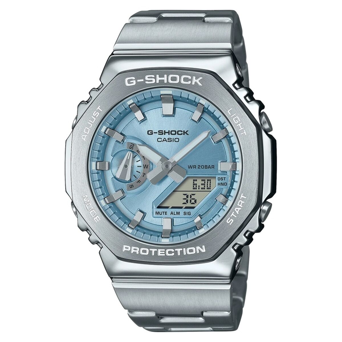 Herre Casio G-Shock OAK G-STEEL LYS BLÅ Ur