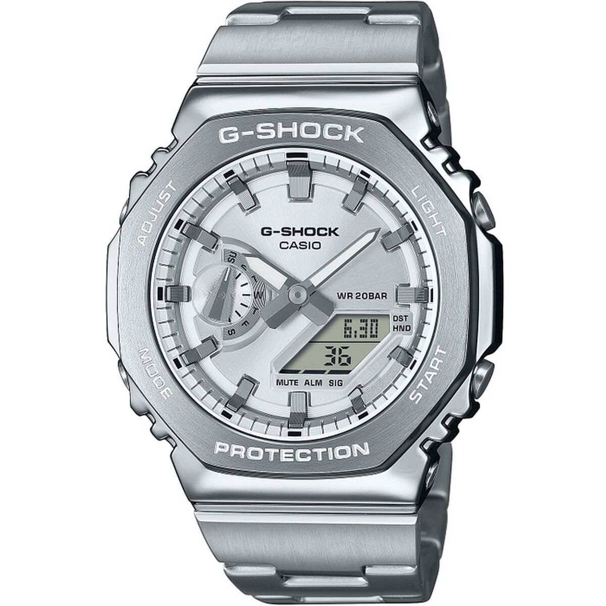 Herre Casio G-Shock OAK G-STEEL Klassisk Sølv Ur