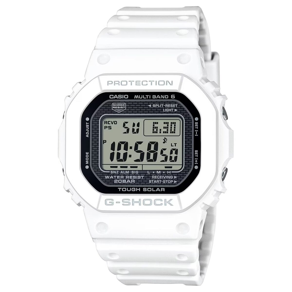 Ανδρικά Ρολόγια Casio G-Shock THE NEW ORIGIN MULTIBAND 6 - TOUGH SOLAR - WHITE (Ø 43 mm)
