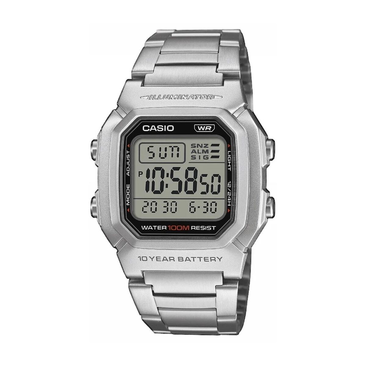 Horloge Heren Casio W-800HD-1AVEF Zilverkleurig