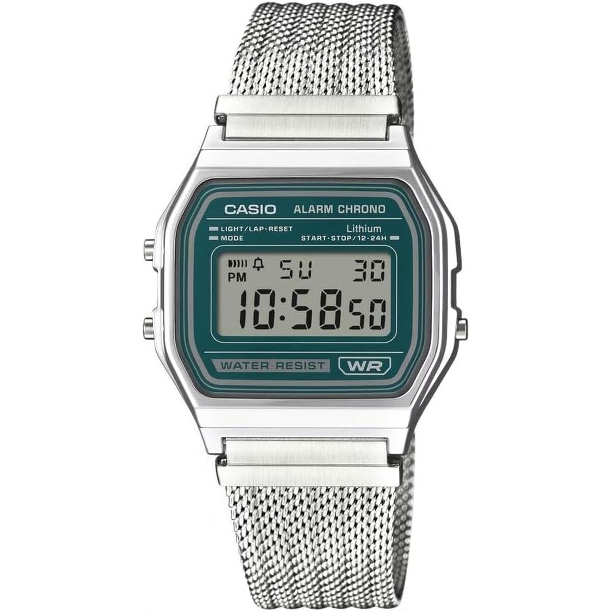 Horloge Uniseks Casio A158WEM-3EF (Ø 33 mm)