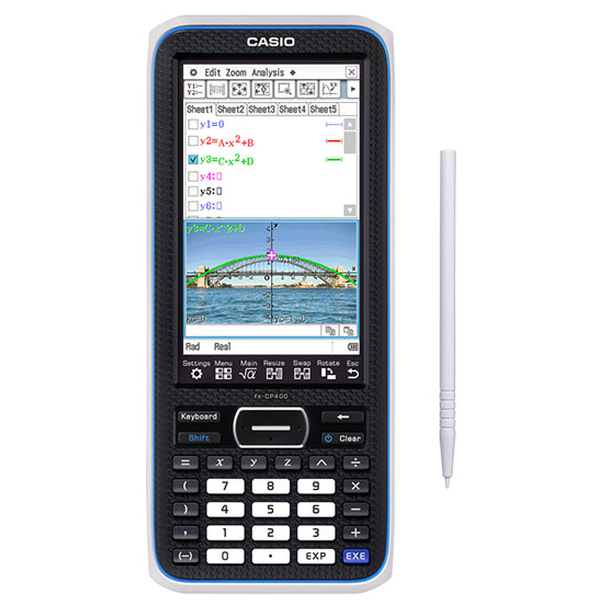 Calculatrice graphique Casio FX-CP400 Noir