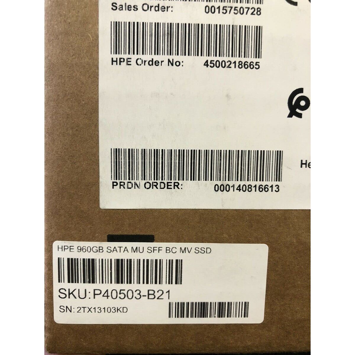 Bild von Hard Drive HPE P40503-B21 960 GB SSD