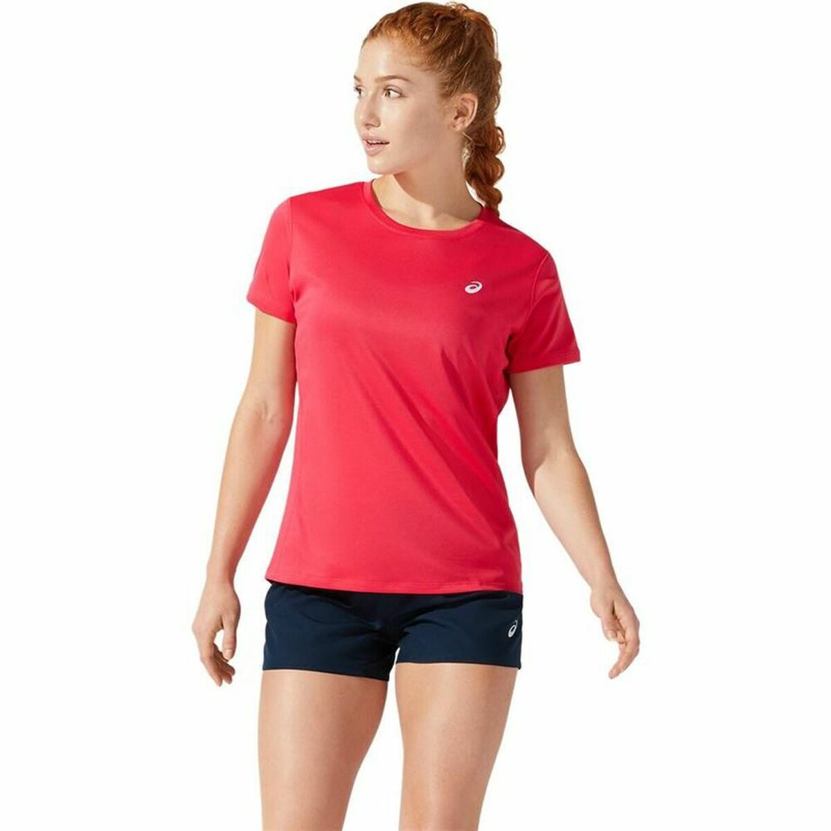 T-shirt à manches courtes femme Asics Core Rouge carmin