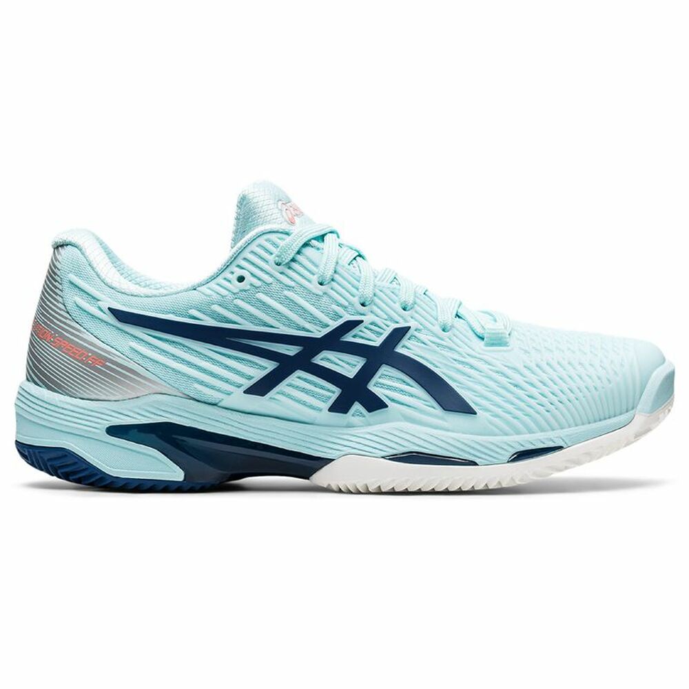 Sports Trainers for Women Asics Solution Speed FF 2 Clay Aquamarine