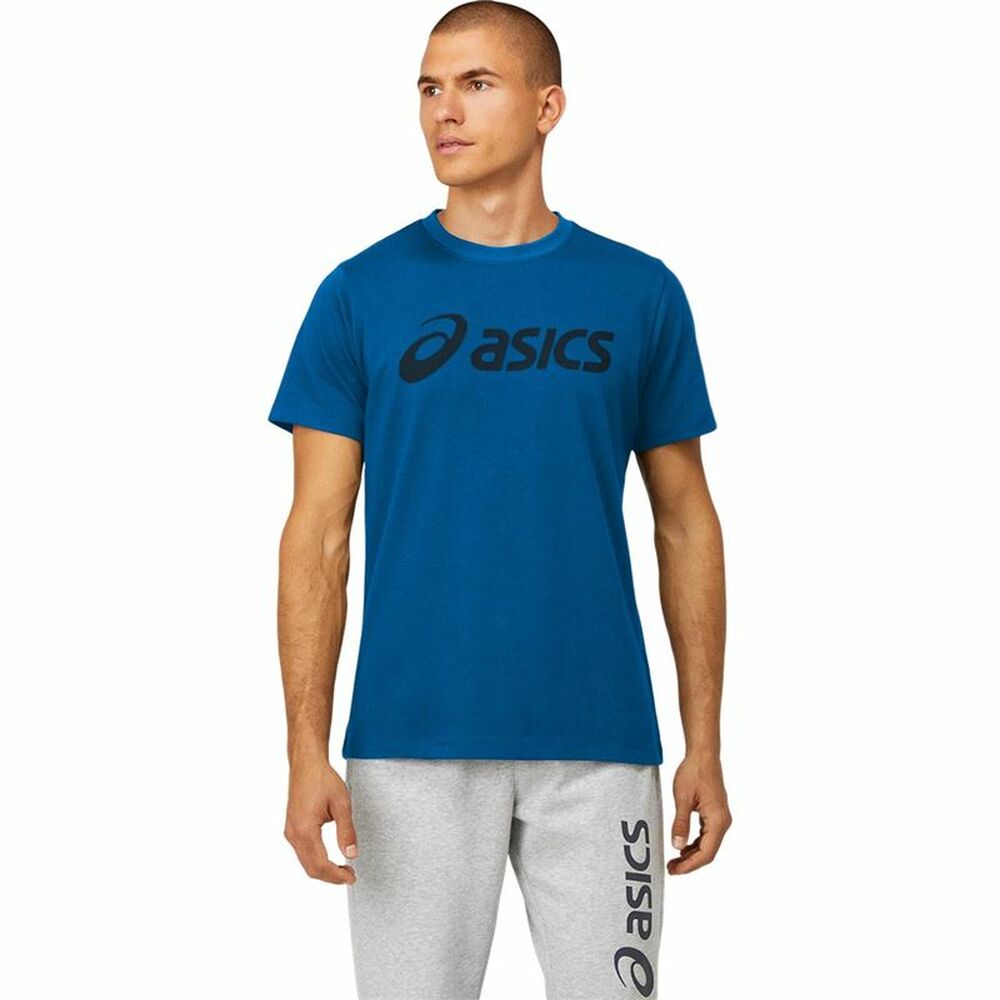 Kortarmet T-skjorte til Menn Asics Big Logo Blå
