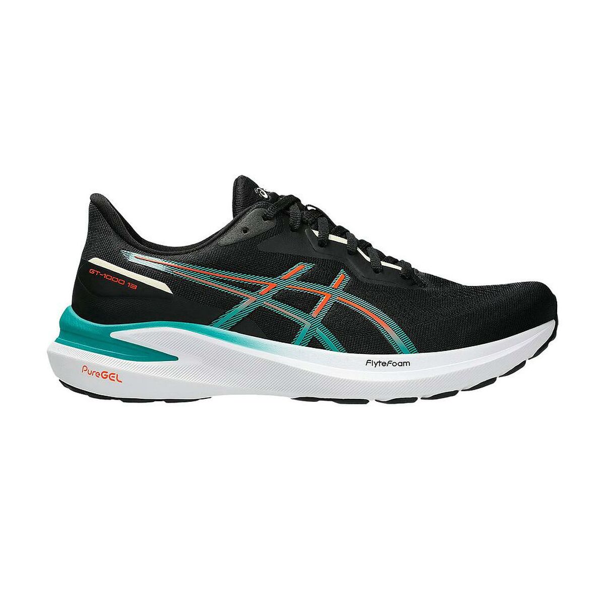 Chaussures de Sport pour Homme Asics GT 1000 13 1011B858 005 Noir Homme