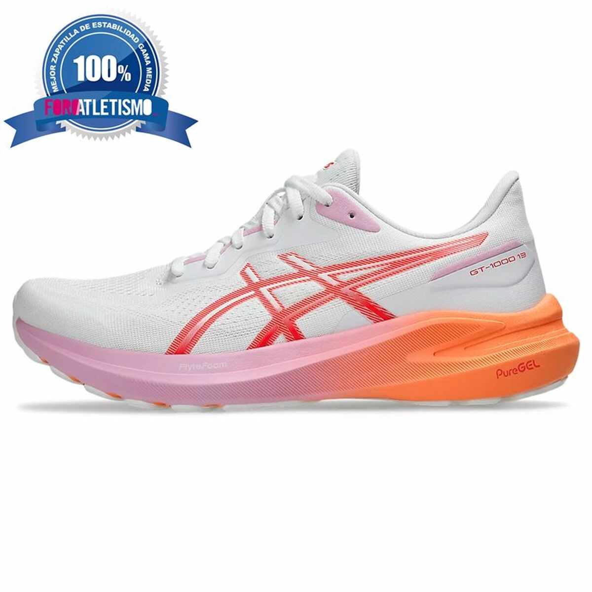 Image secondaire de Chaussures de sport pour femme Asics Gt-1000 13 Blanc