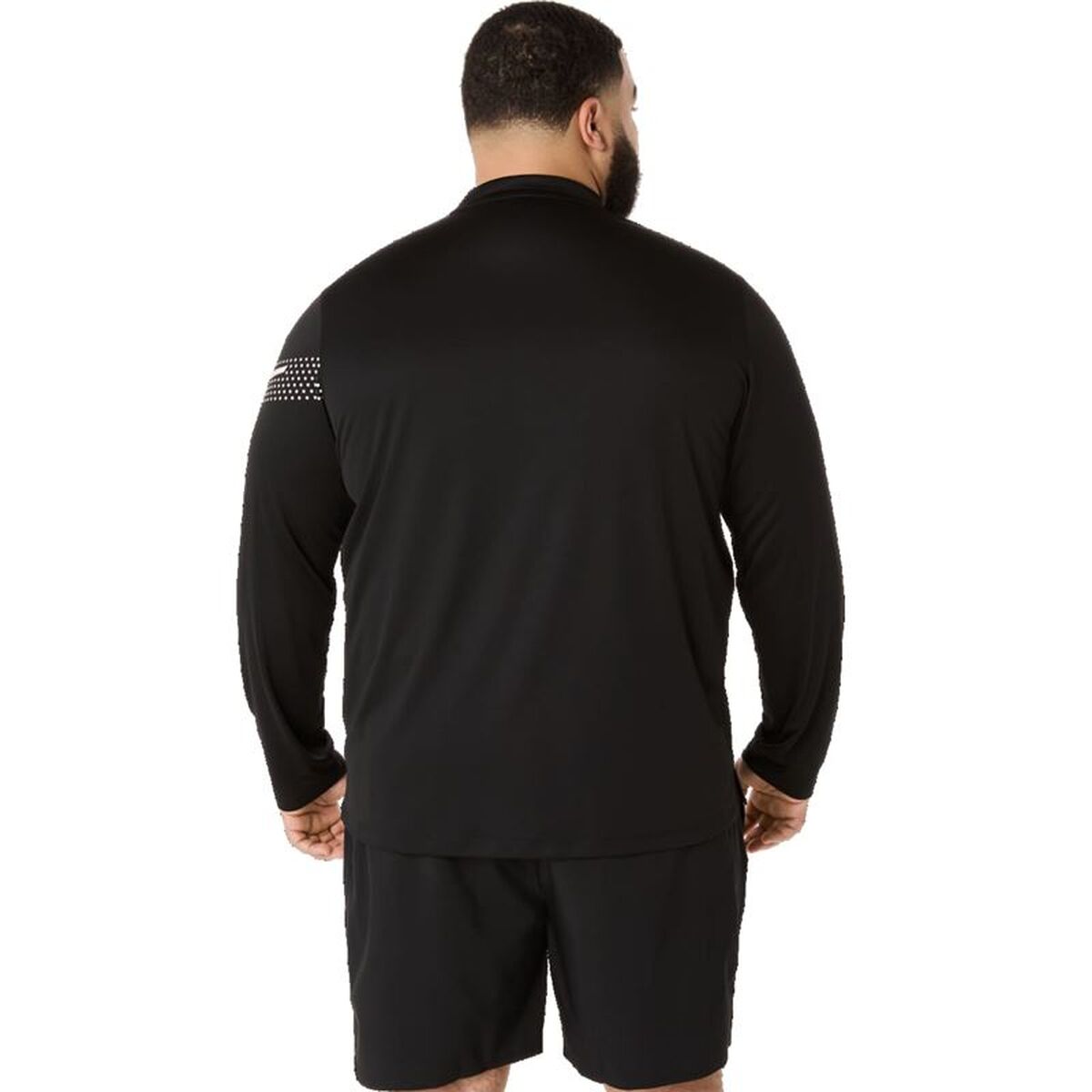 Heren-T-Shirt met Lange Mouwen Asics Icon Zwart