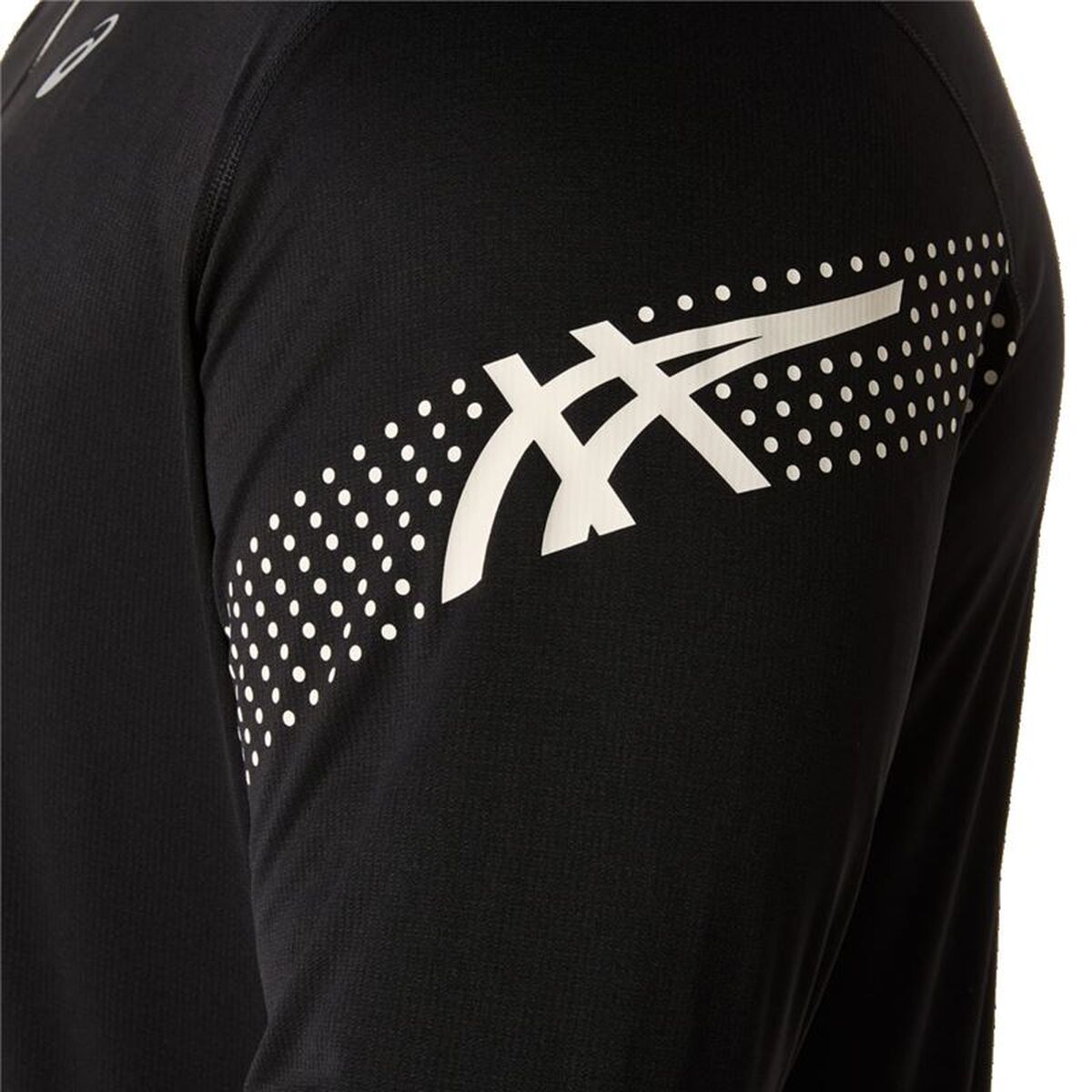 Heren-T-Shirt met Lange Mouwen Asics Icon Zwart