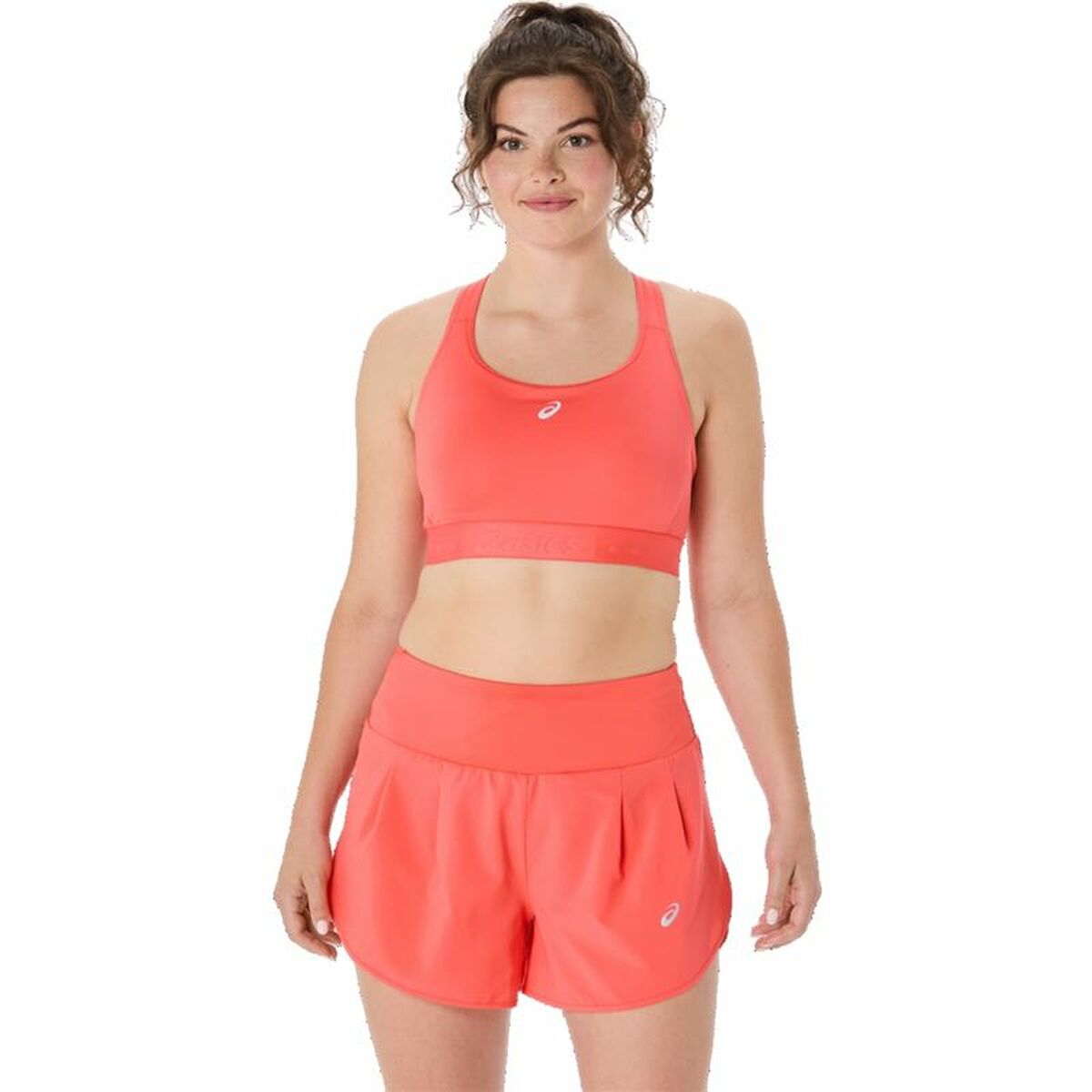 Soutien-gorge de Sport Asics Road Compression Saumon