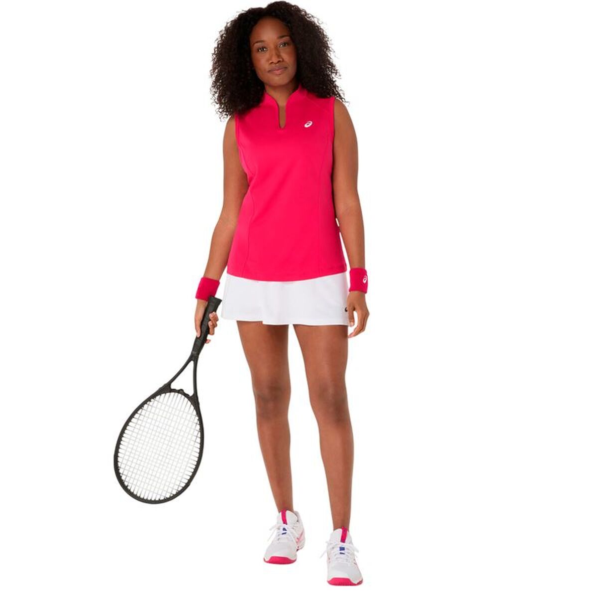 Tank Top Dames Asics Court Roze