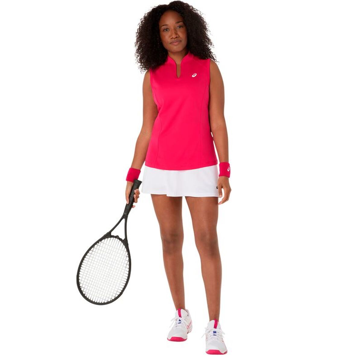 Tank Top Dames Asics Court Roze