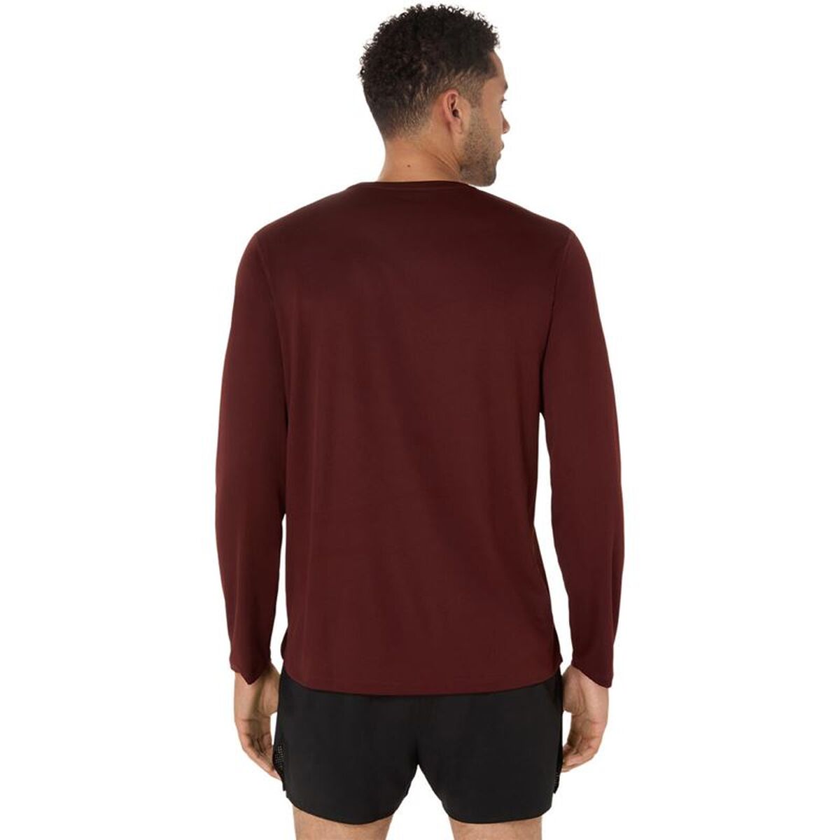 Heren-T-Shirt met Korte Mouwen Asics Core Donkerrood