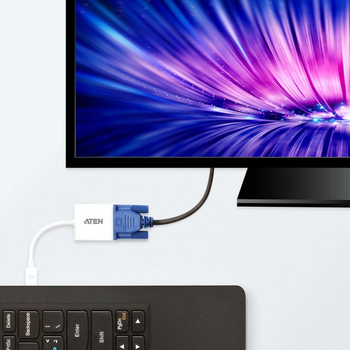 Afbeeldingen van DisplayPort Cable Aten VC920-AT White Black Grey