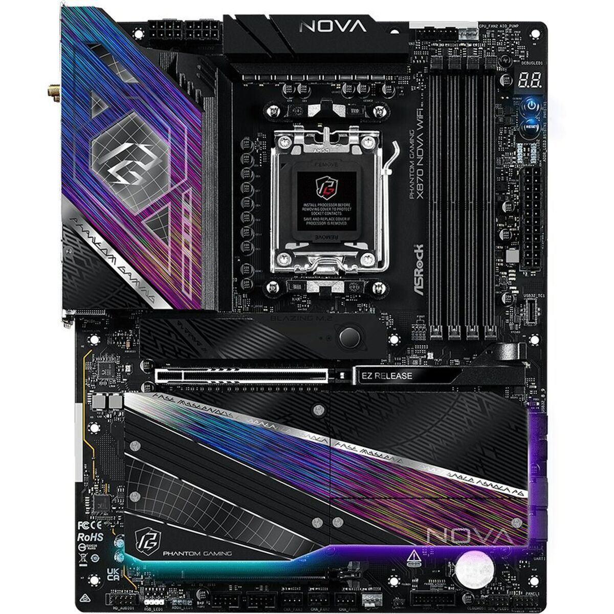 Afbeeldingen van Motherboard ASRock X870 NOVA WIFI AMD AM5 AMD X870