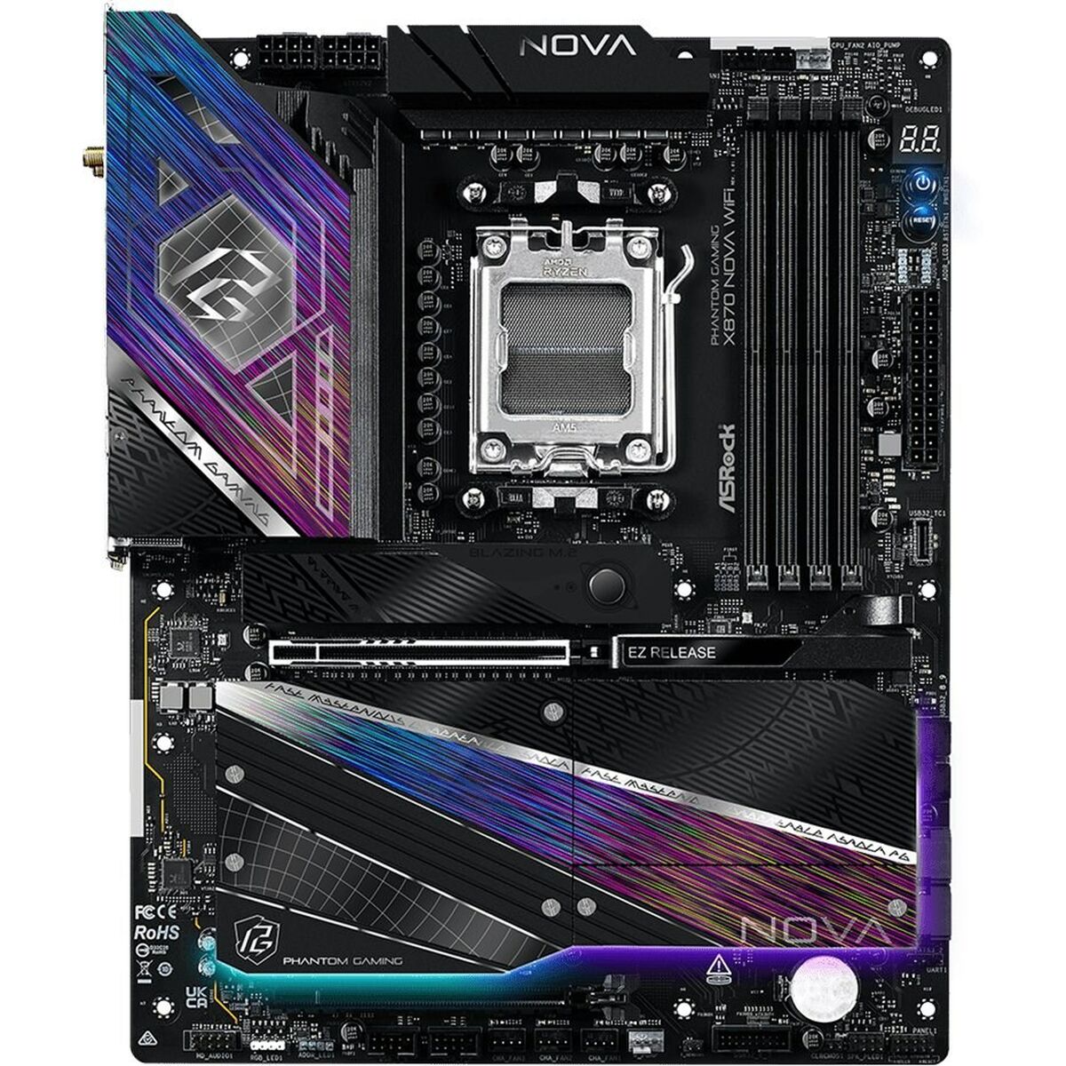 Afbeeldingen van Motherboard ASRock X870 NOVA WIFI AMD AM5 AMD X870