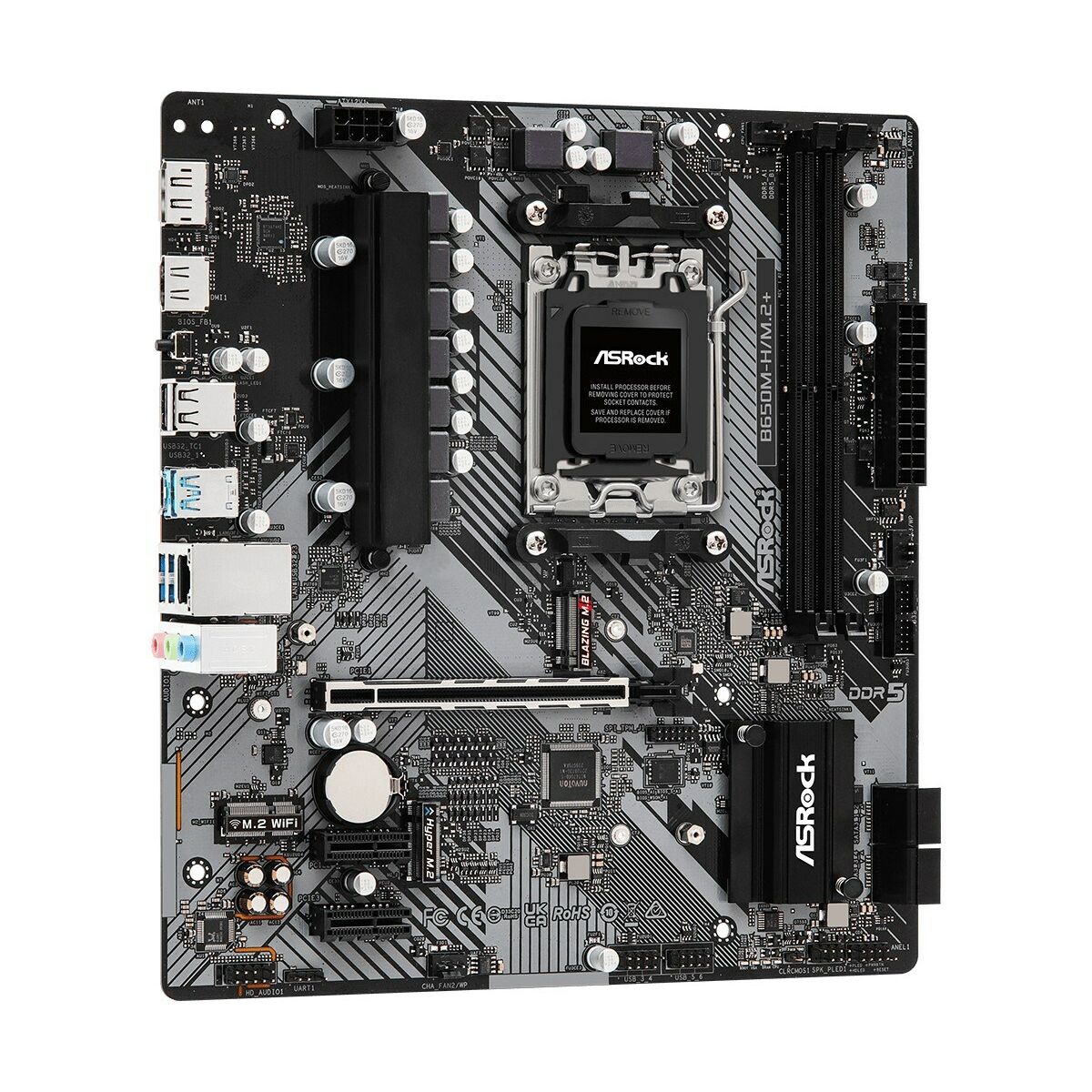 Picture of Motherboard ASRock B650M-H/M.2+ AMD B650 AMD AM5