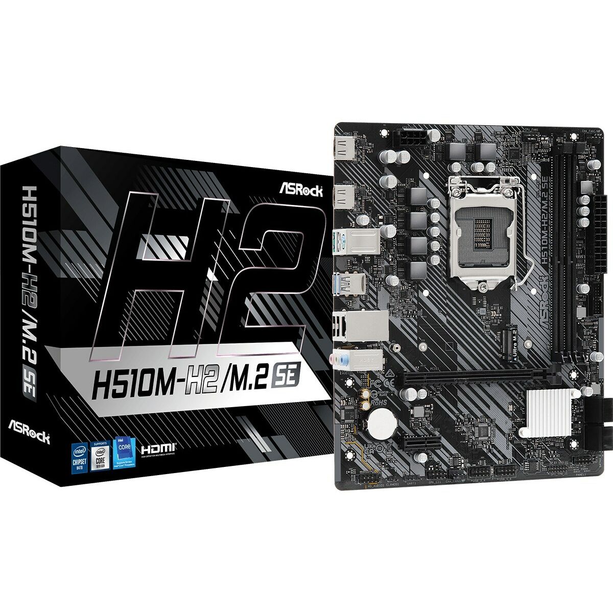 Motherboard ASRock H510M-H2/M.2 SE LGA 1200 Intel H470 Picture of Motherboard ASRock H510M-H2/M.2 SE LGA 1200 Intel H470