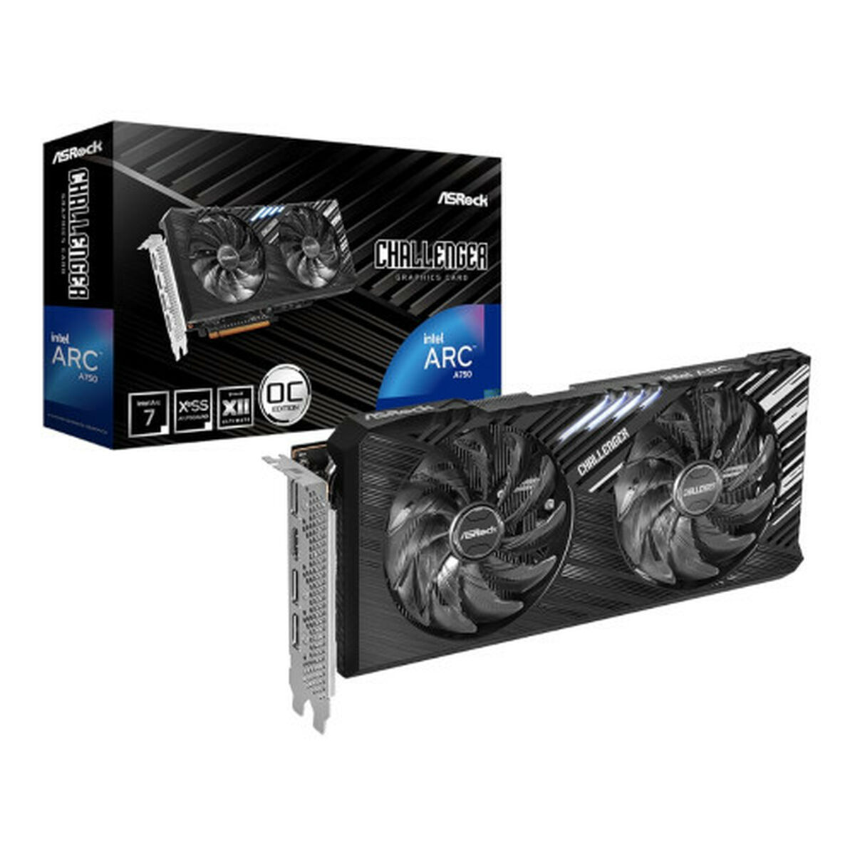 Afbeeldingen van Graphics card ASRock A750 CHALLENGER SE 8GB OC ARC A750 GDDR6