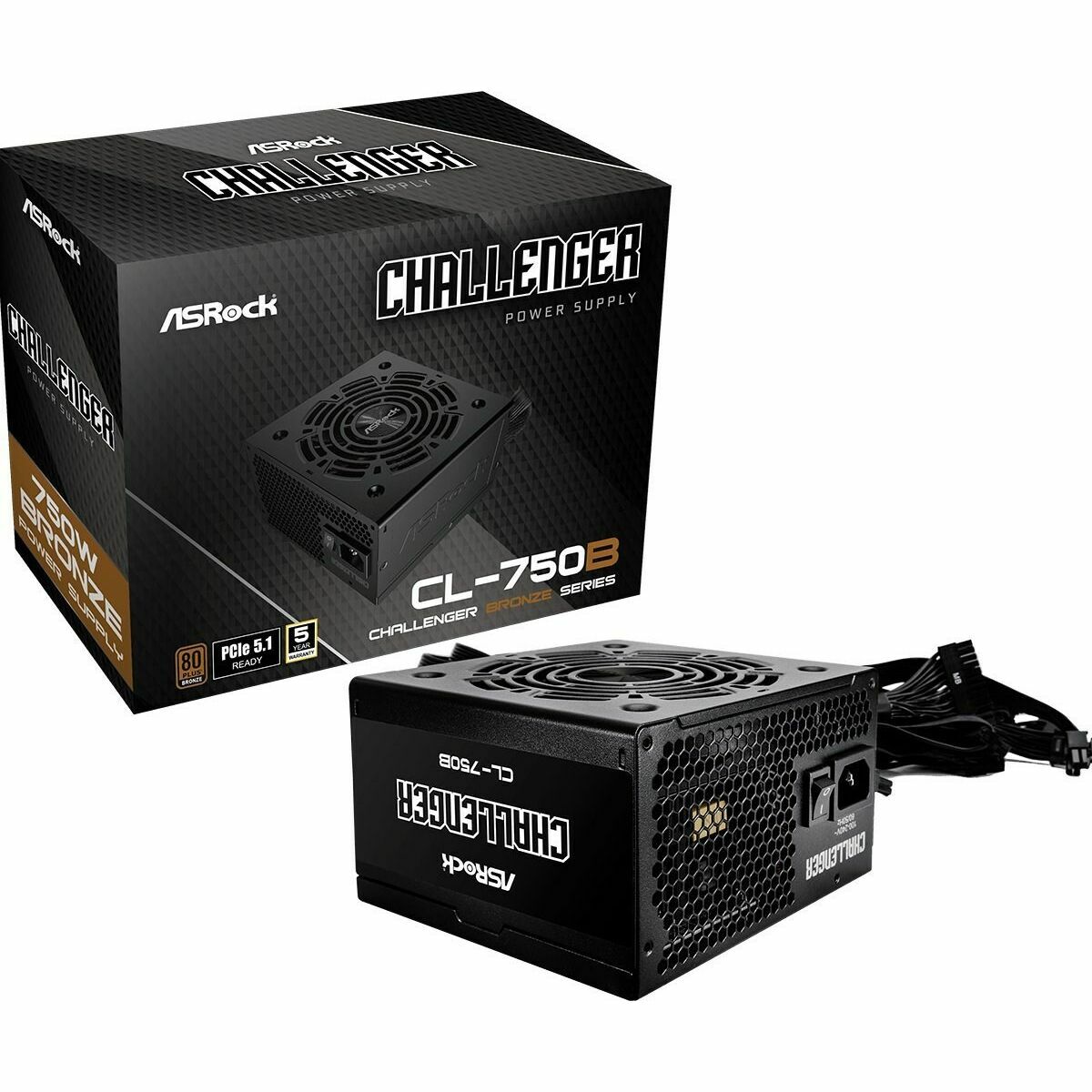 Immagine di Power supply ASRock 90-UXC075-BNEAAA 750 W 80 Plus Bronze