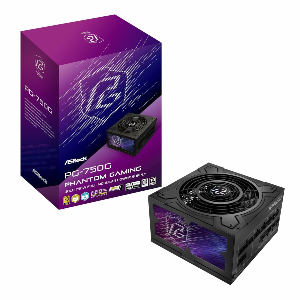 Immagine di Power supply ASRock 90-UXP075-GFEAAB 750 W 80 Plus Gold