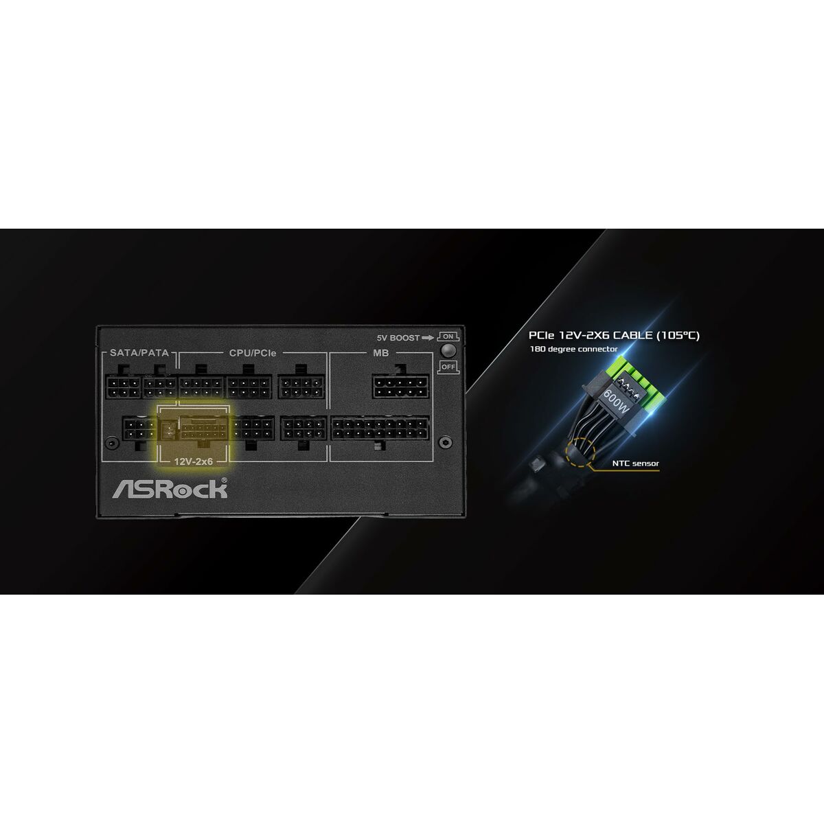 Immagine di Power supply ASRock 90-UXP085-GFEAAB 850 W 80 Plus Gold