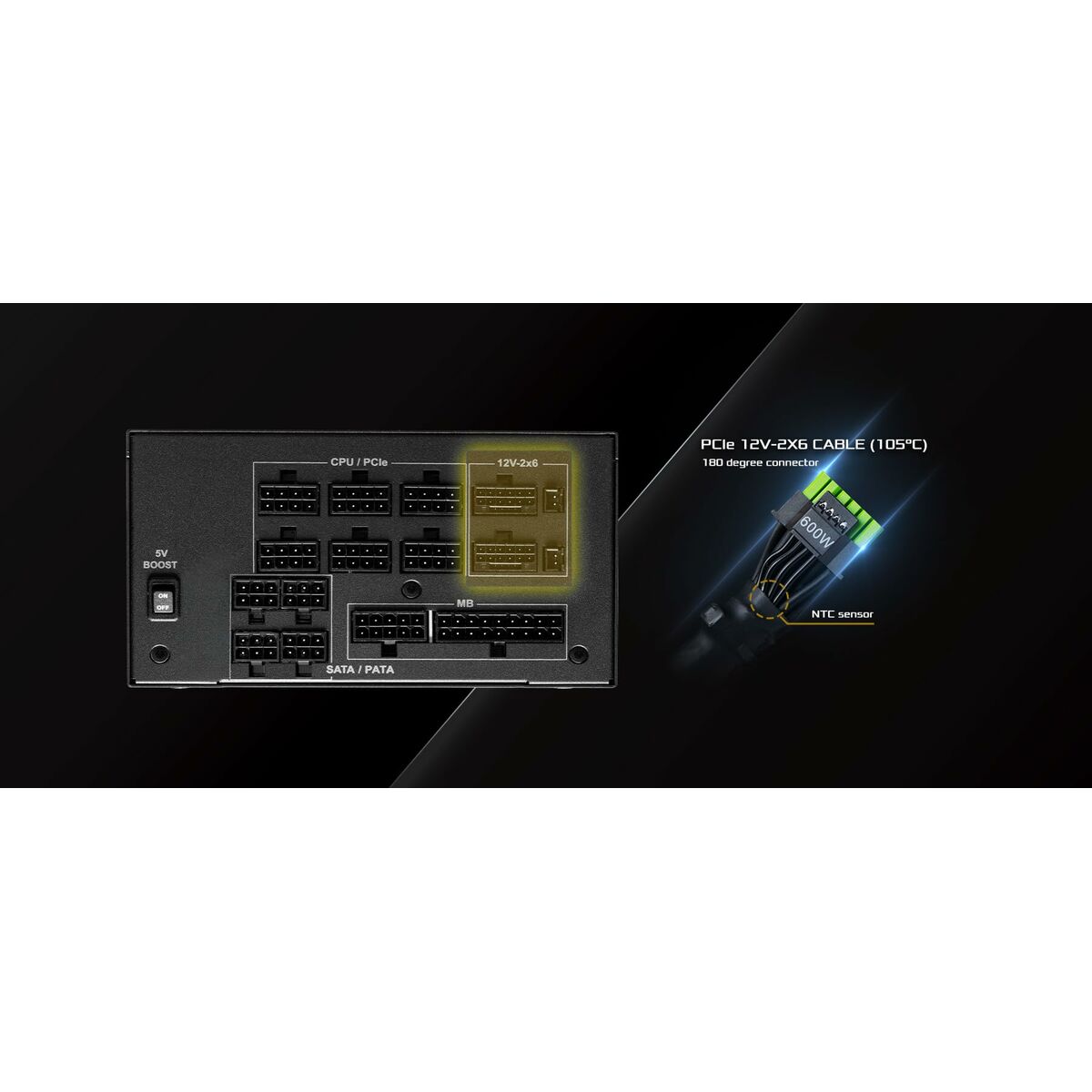 Immagine di Power supply ASRock 90-UXP130-GFEAAB 1300 W 80 Plus Gold