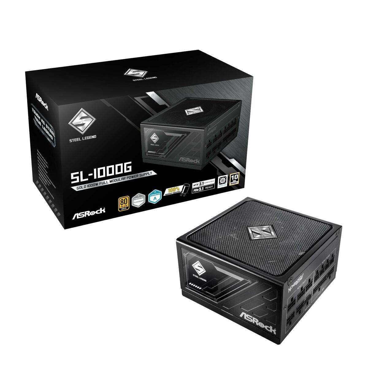 Kép Power supply ASRock 90-UXS100-GFEAAA 1000 W 80 Plus Gold