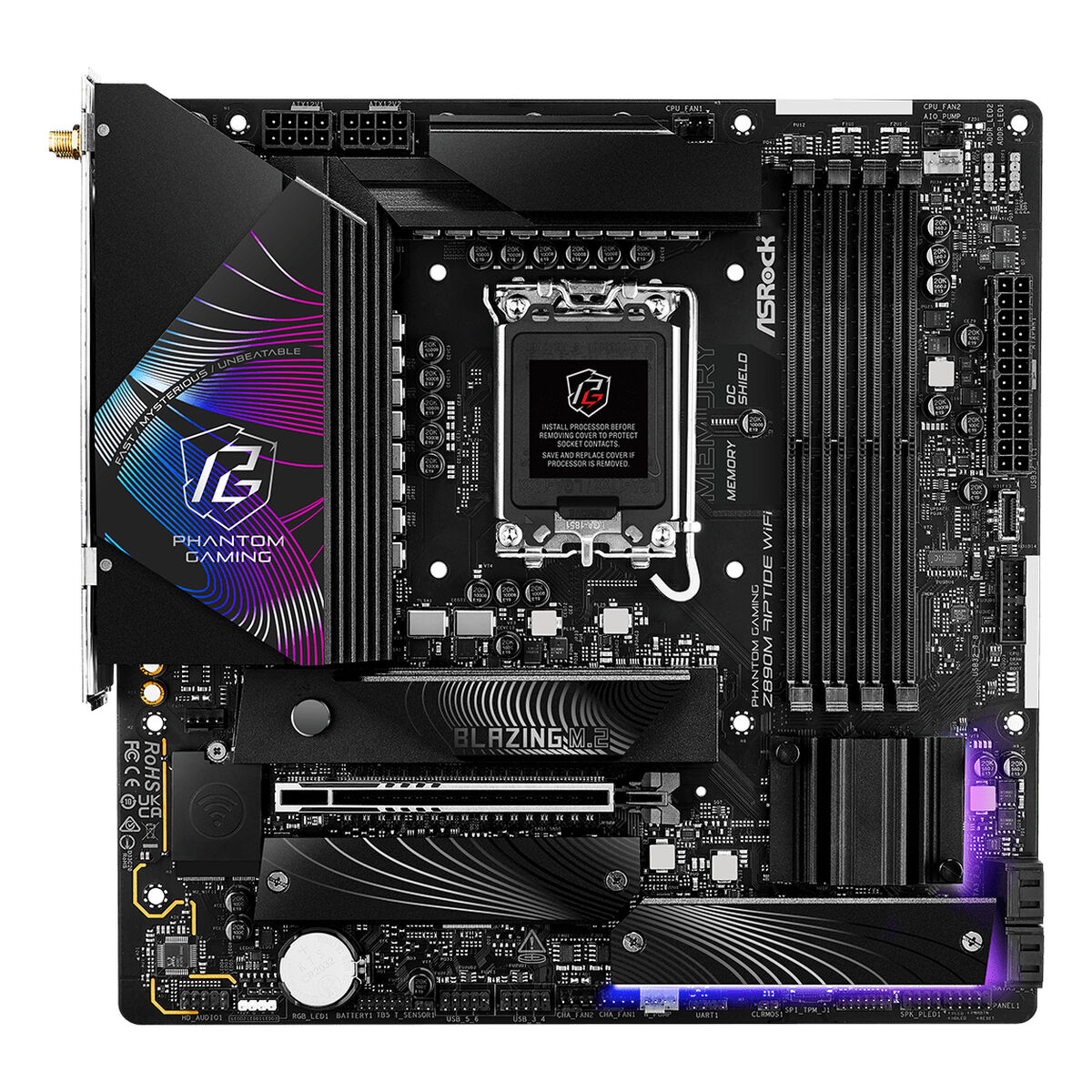 Afbeeldingen van Motherboard ASRock Z890M Riptide WiFi Intel Z890 LGA 1851