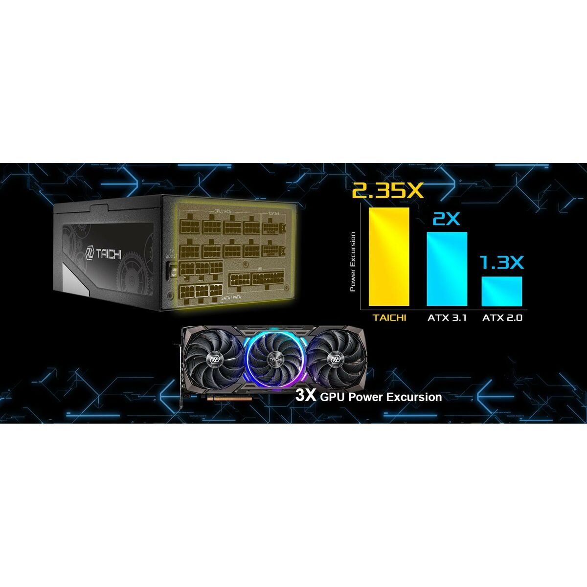 Picture of Power supply ASRock 90-UXT165-TFEAAB 1650 W 80 PLUS Titanium